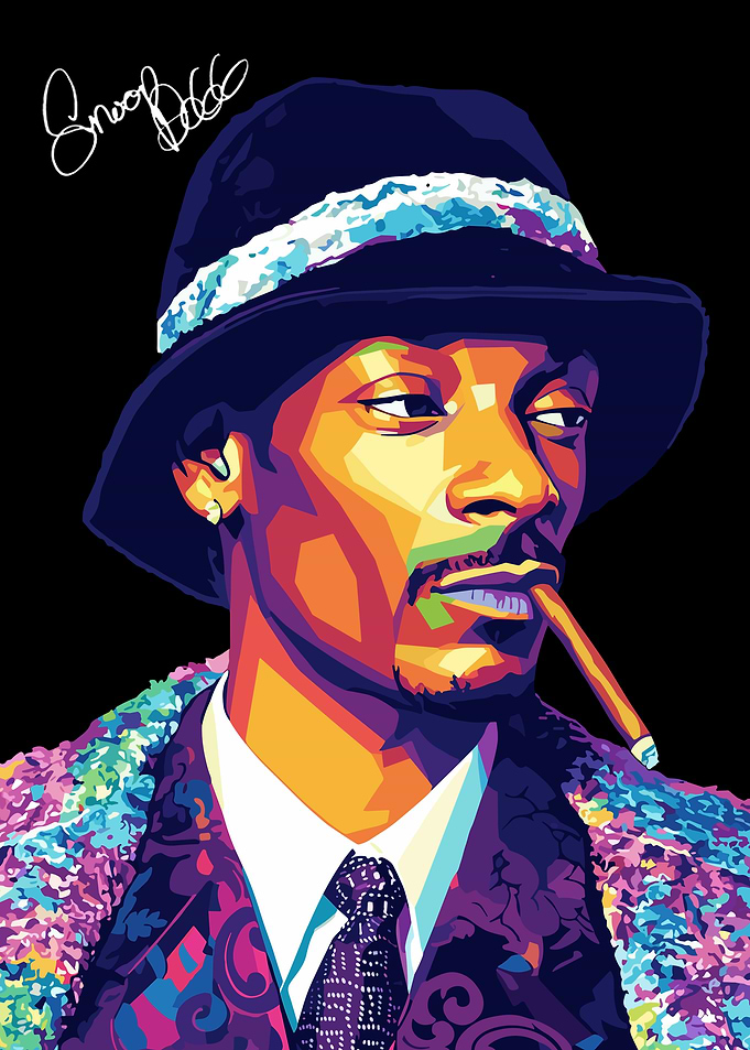 Snoop Dogg Colorful Portrait