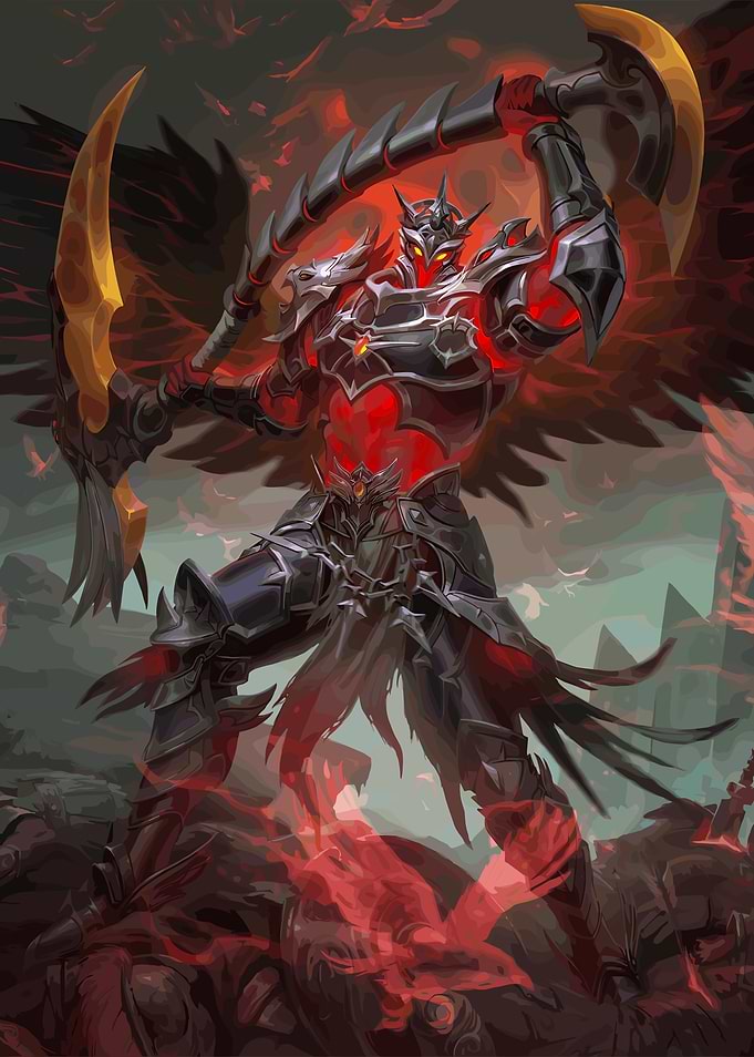 Armored Warrior with Scythe