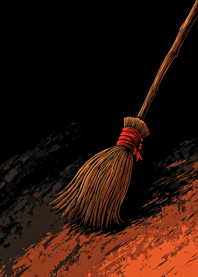 Witch's Broom Illustration