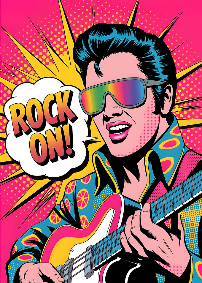 Elvis Presley Pop Art Illustration