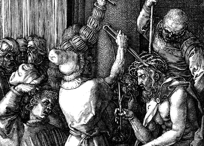 Christ Crowned with Thorns Albrecht Durer Engraving