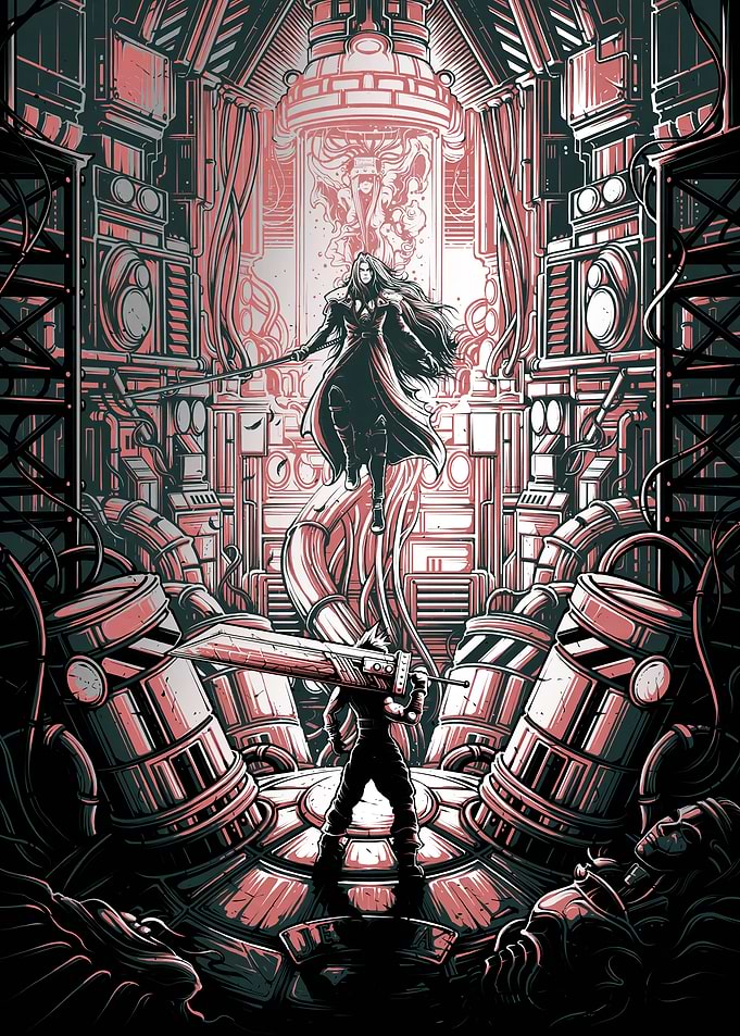 cloud strife with buster sword