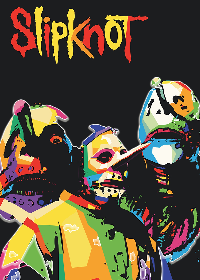 Slipknot Band Colorful Pop Art