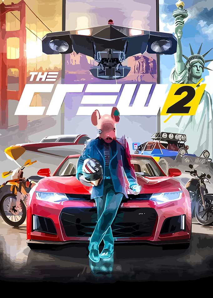 The Crew 2 Game Cover Art