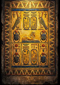 Ancient Egyptian Carved Stone Panel