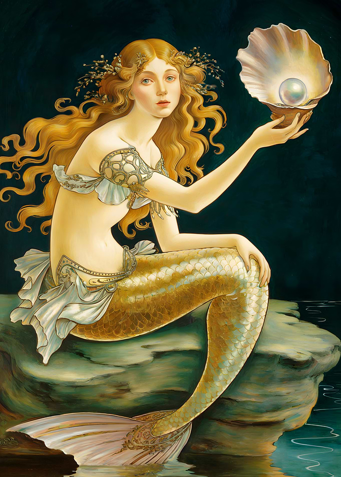 Mermaid with Pearl