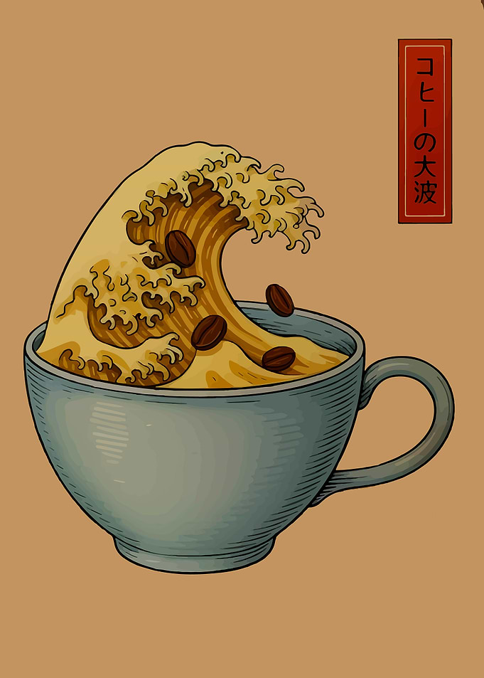 Coffee Wave in a Cup