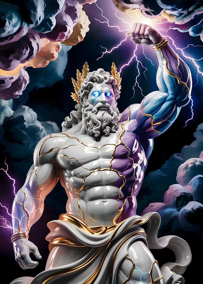 Zeus with Lightning