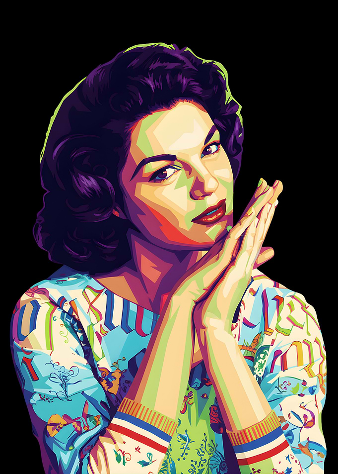 Colorful Portrait of a Woman