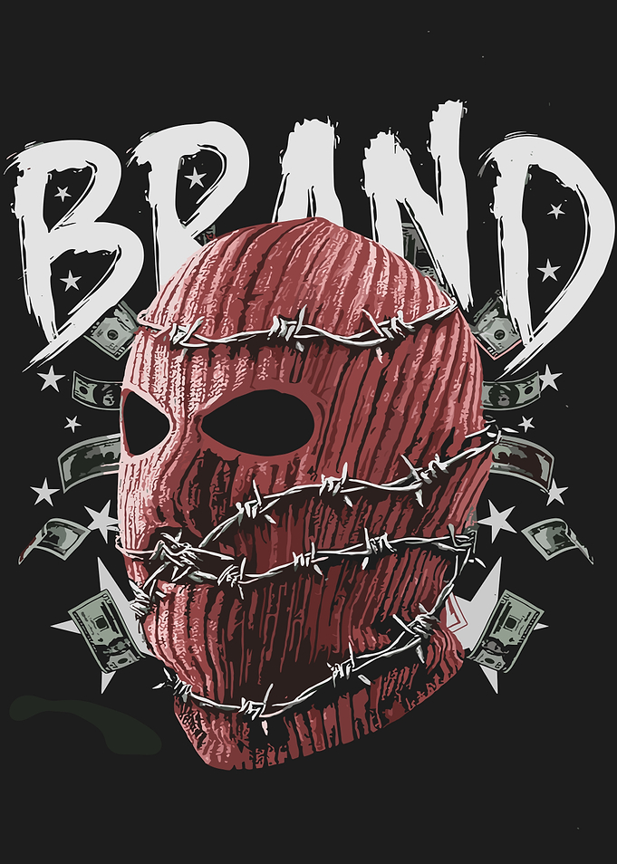 Masked Face with Barbed Wire Crown