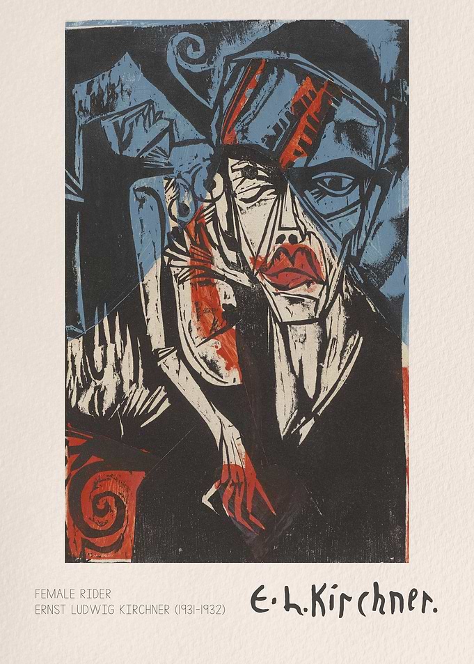 Female Rider by Ernst Ludwig Kirchner