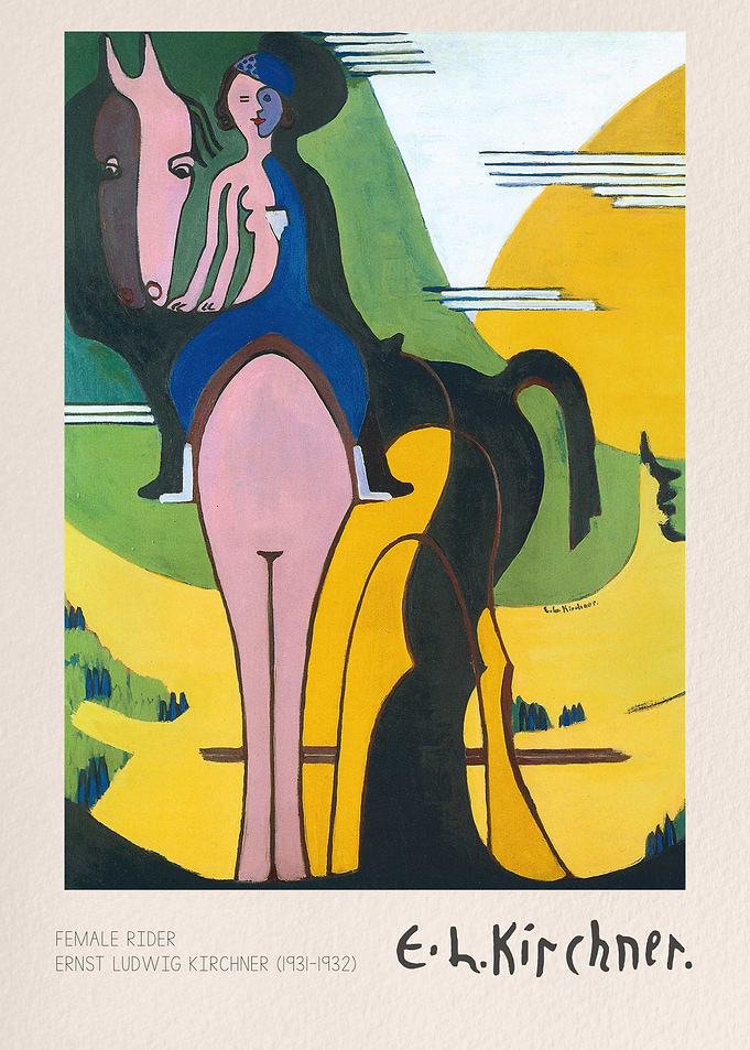 Female Rider by Ernst Ludwig Kirchner
