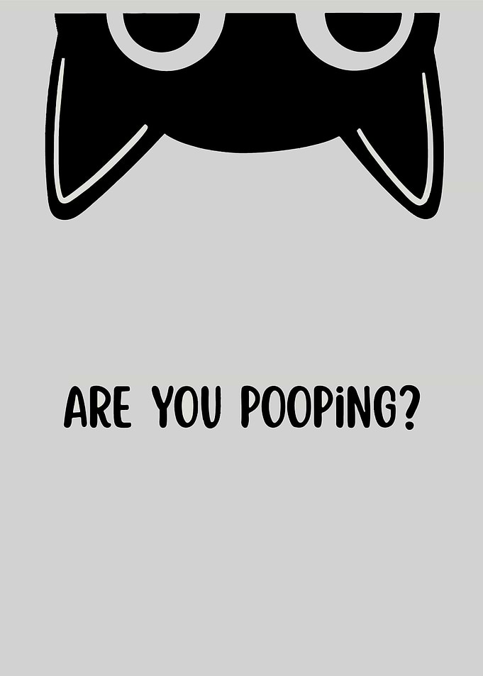 Are You Pooping? Cat Art