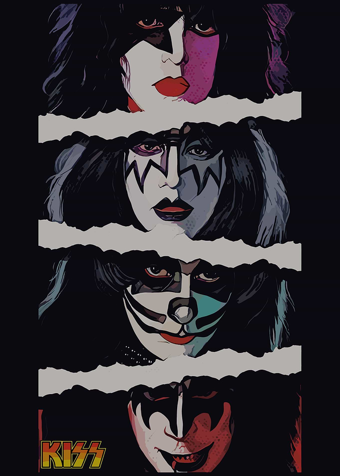 KISS Band Members Portrait