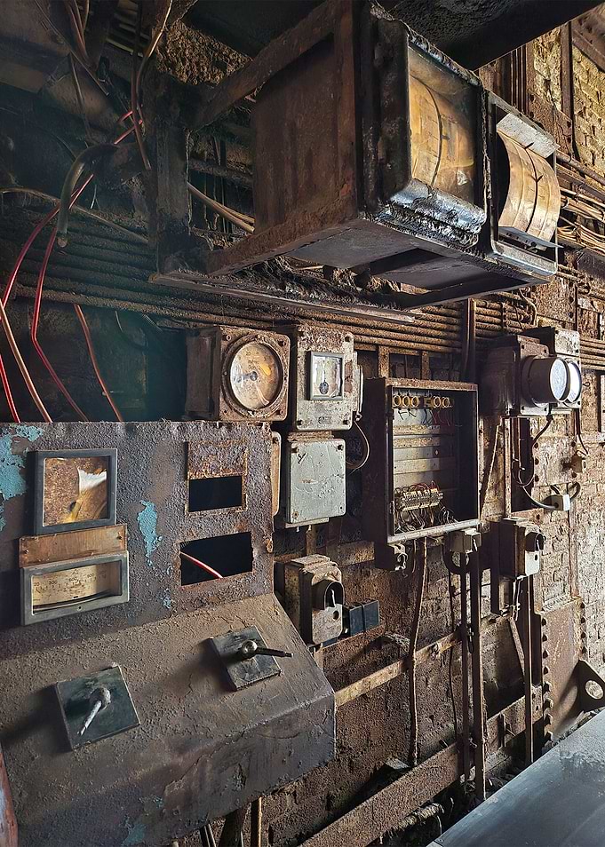 Rusty Industrial Control Panel