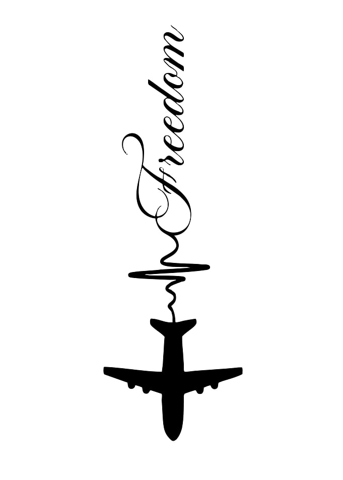 Freedom Airplane Minimalist Design
