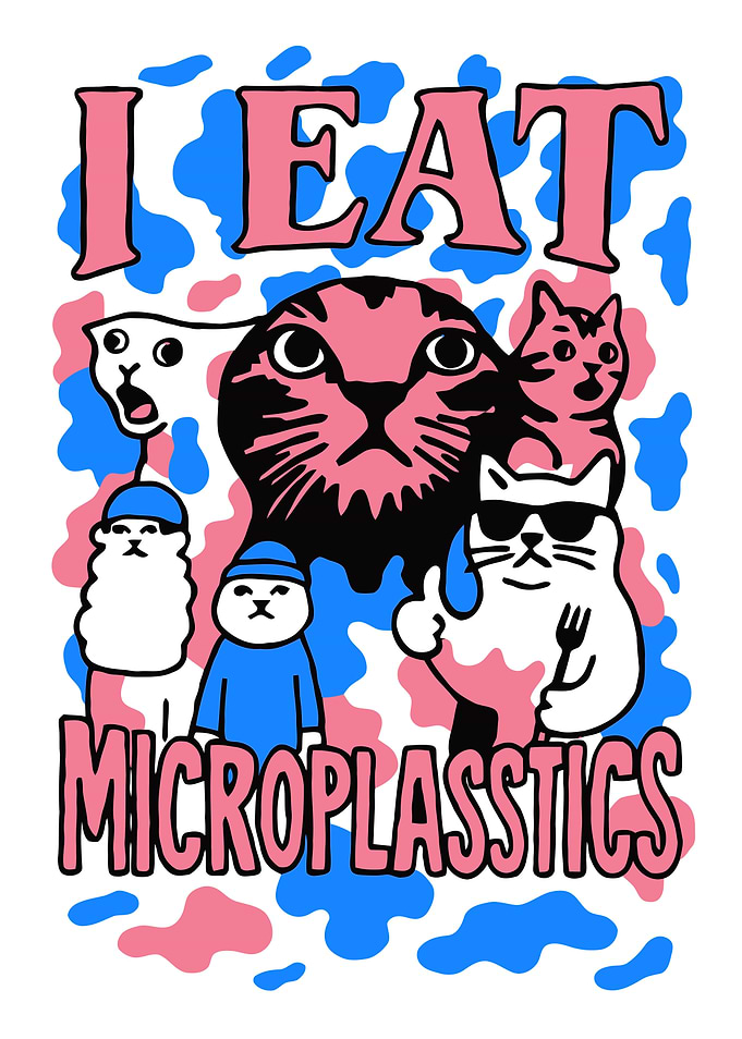 I Eat Microplastics Quirky Wall Art