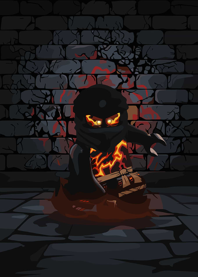 Ninjago Cole Lava Form