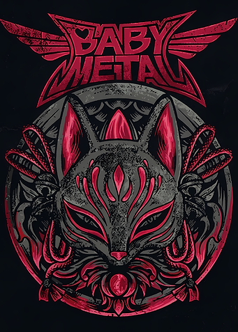 BabyMetal Fox Mask Graphic Art