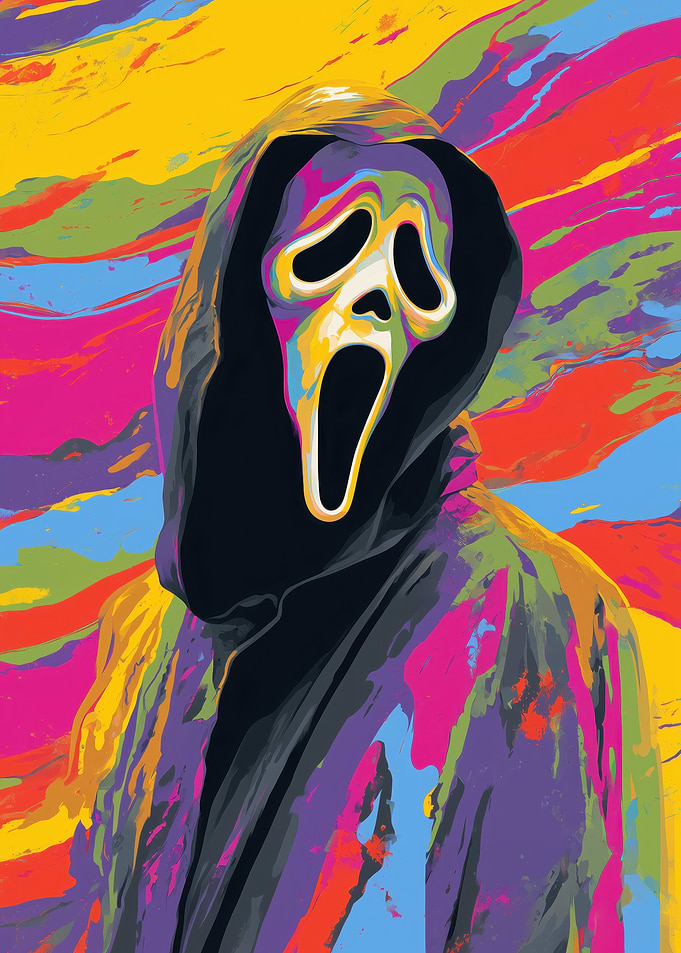 Ghostface Colorful Abstract