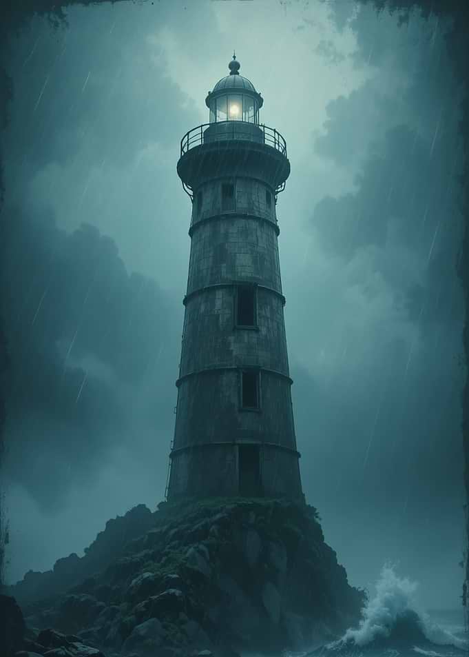 Lighthouse in Stormy Weather