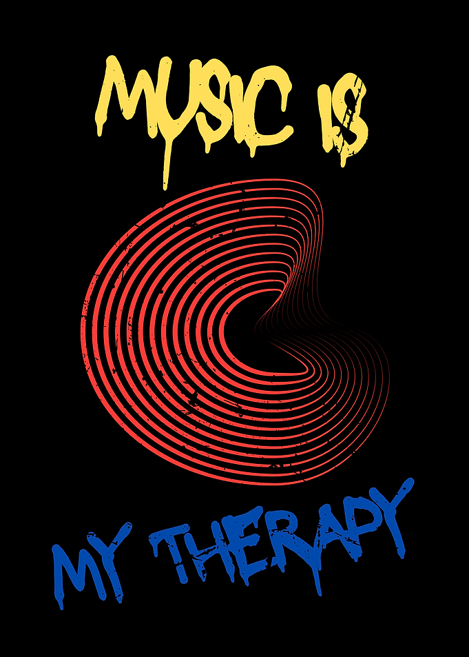 Music is My Therapy Graphic