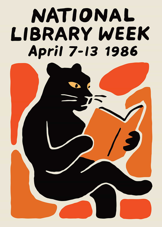 National Library Week 1986 Poster