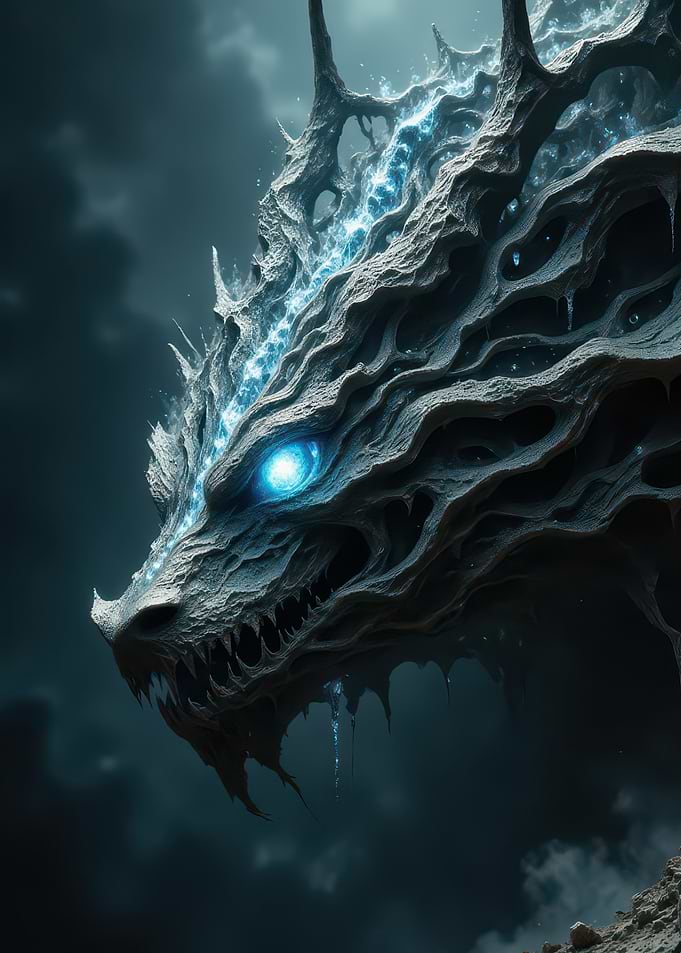 Icy Dragon Head