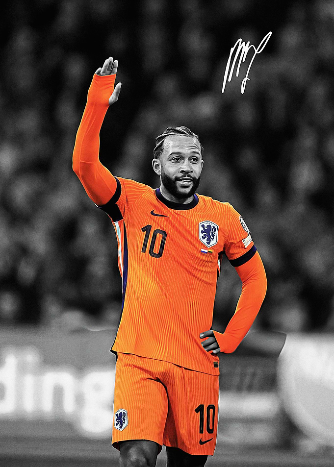 Depay in Netherlands Jersey