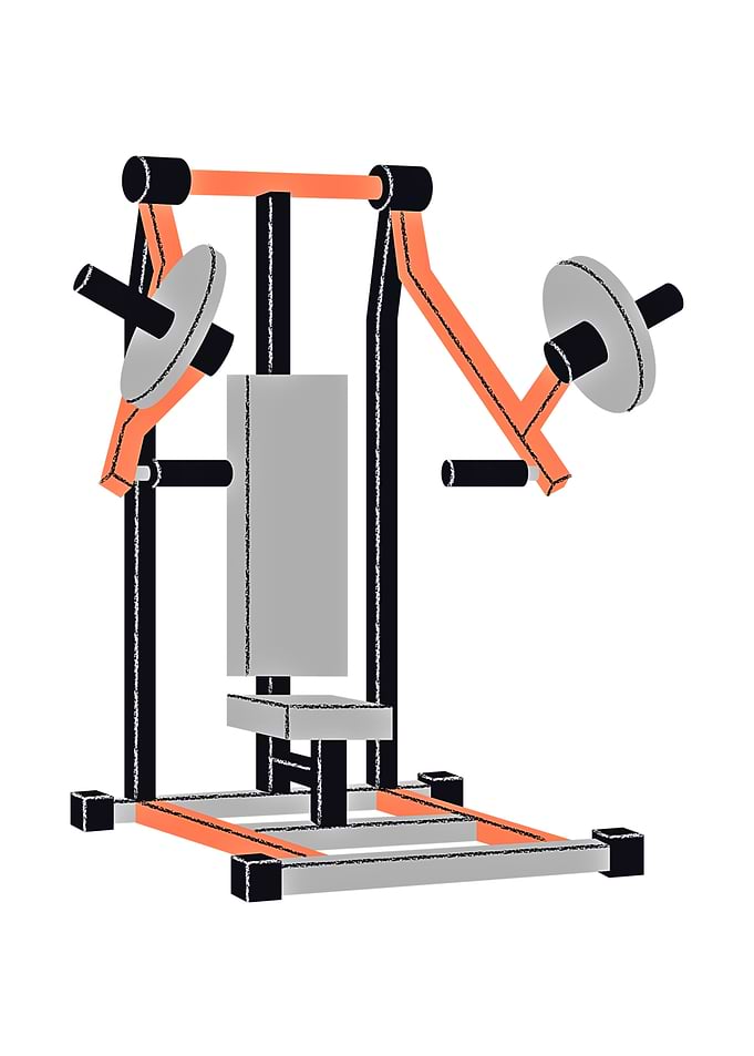 Weightlifting Machine Illustration