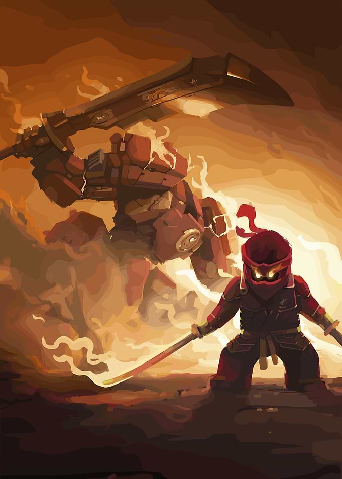 Ninjago Kai vs Stone Warrior