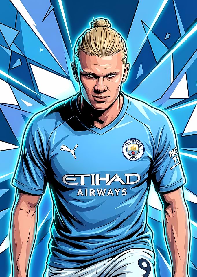 Erling Haaland Manchester City Art