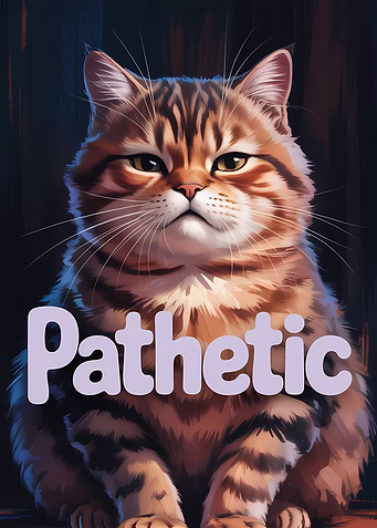 Pathetic Cat Portrait