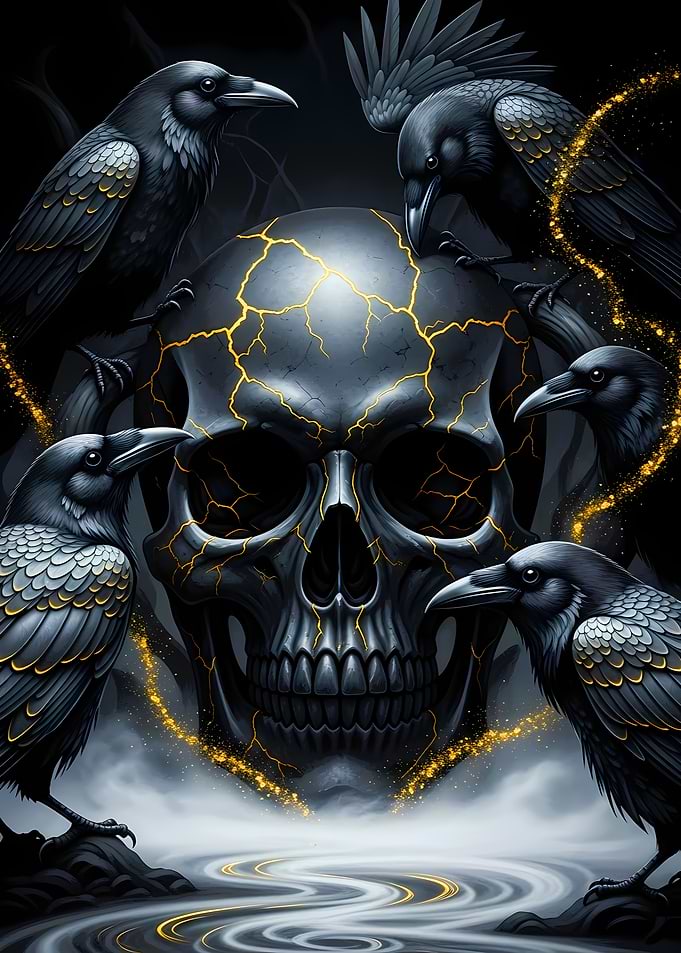 Skull and Ravens