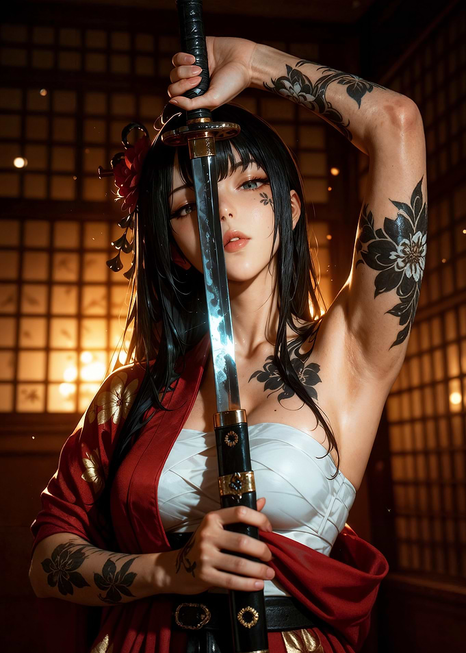 Woman with Katana
