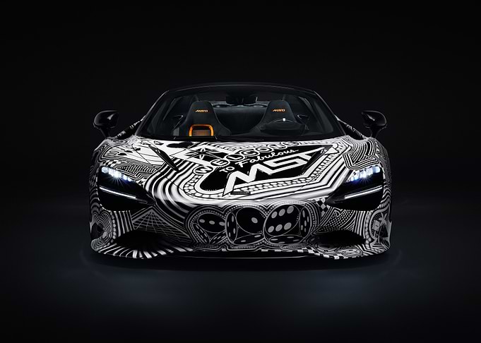 McLaren with Custom Black and White Design