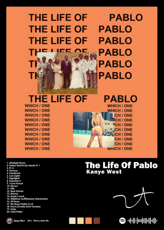 Kanye West - The Life of Pablo Album Cover
