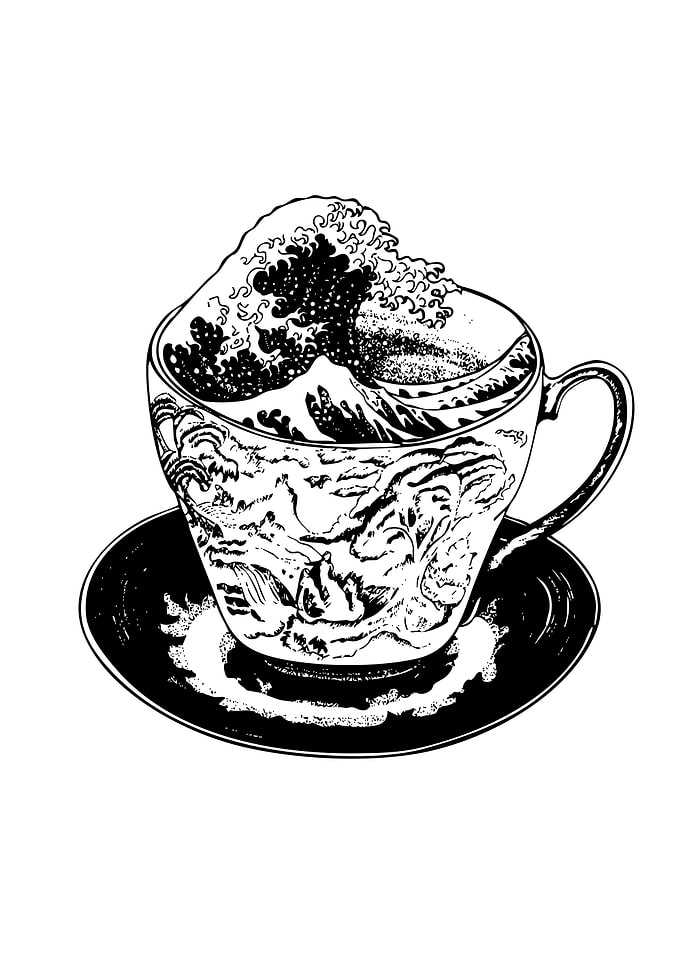 Wave in a Teacup Illustration