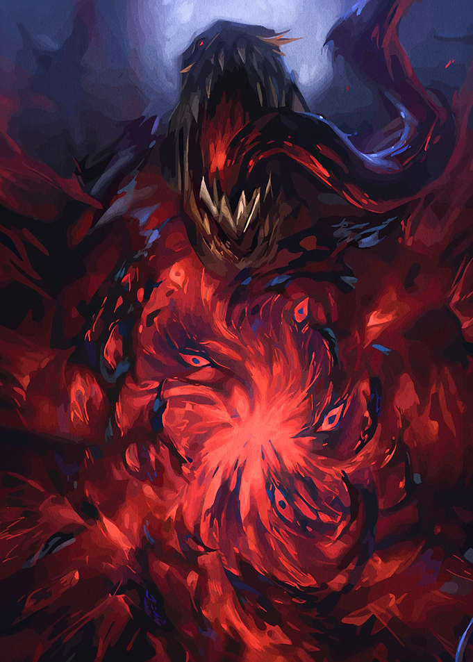 Monster with Open Mouth and Eyes