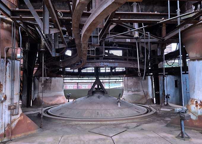 Iron Works Interior with Metal Structure
