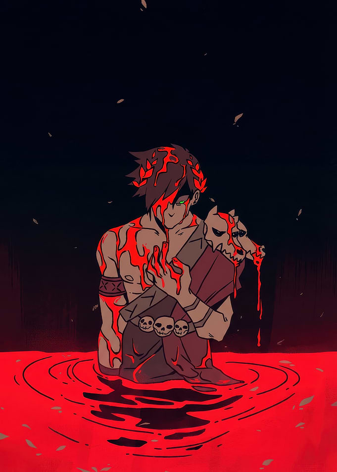Zagreus in Blood River Hades