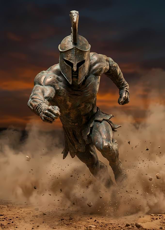 Spartan Warrior Running