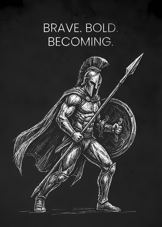 Spartan Warrior Illustration