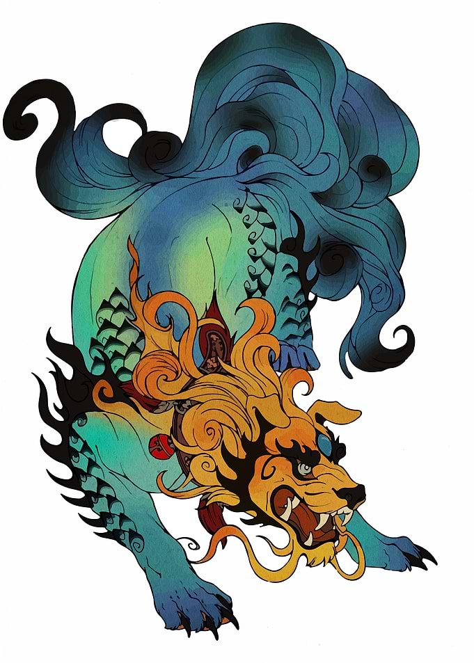 Guardian Lion Illustration