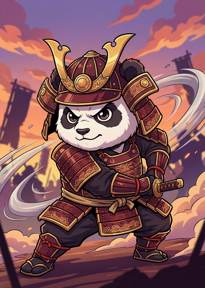 Samurai Panda Warrior