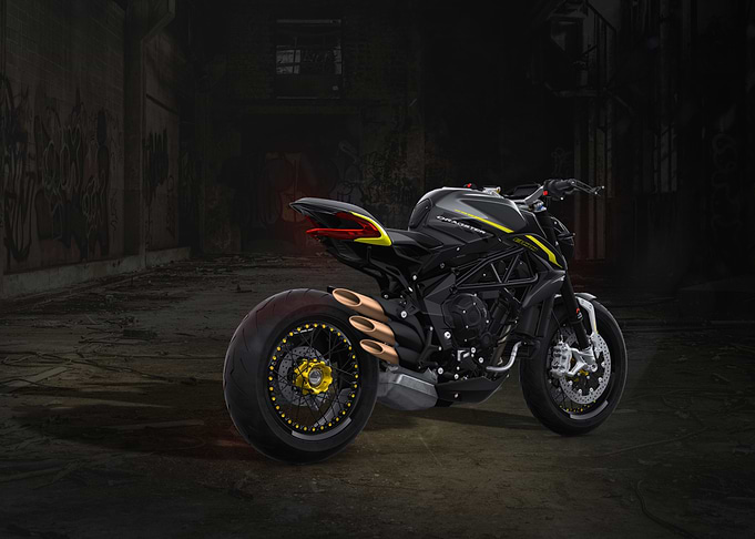MV Agusta Dragster motorcycle in alley