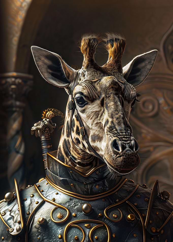 Giraffe Knight in Shining Armor