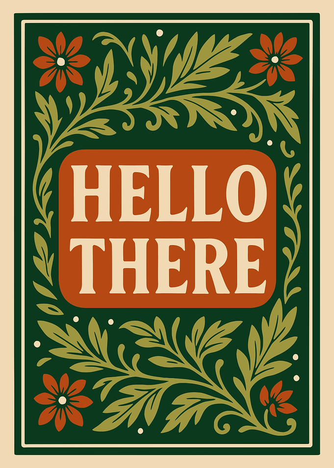 Hello There Floral Art