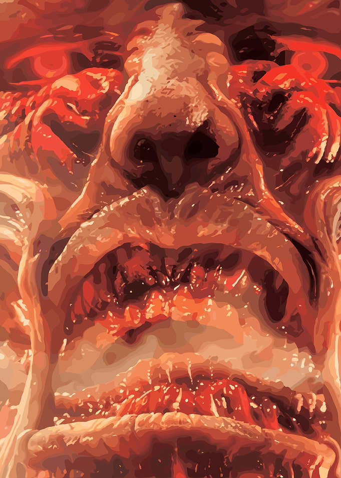 Horror Face Close-Up