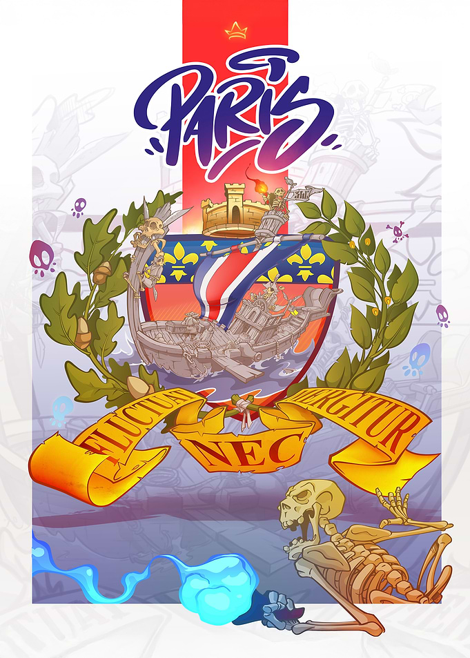 Paris Coat of Arms Illustration